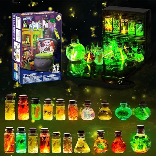 wueiooskj Kit de Potions Artisanales pour Enfants, 20 pièces, Heures de Plaisir garanties, Kits de libération pour Enfants, Filles créatives, mélange de Cadeaux créatifs