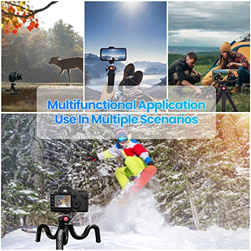 Tripode para Movil Goocong Flexible Tripode Camara Mini Trípode Portátil con Tornillo 1/4'' para iPhone Samsung Xiaomi Canon Nikon Sony F1C - imagen 7