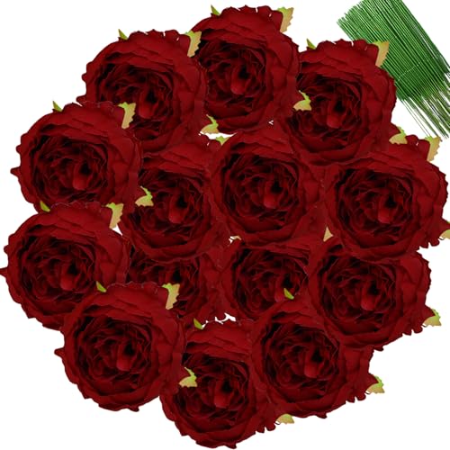FagusHome Silk Peony Heads