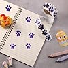 XIHIRCD 500pcs Puppy Paw Stickers, 1 Inch Self-Adhesive Glittery Puppy Paw Decals Cute Dog Paw Stickers Cat for Envelope Books Laptops Bottles Crafts Supplies(Purple) #2