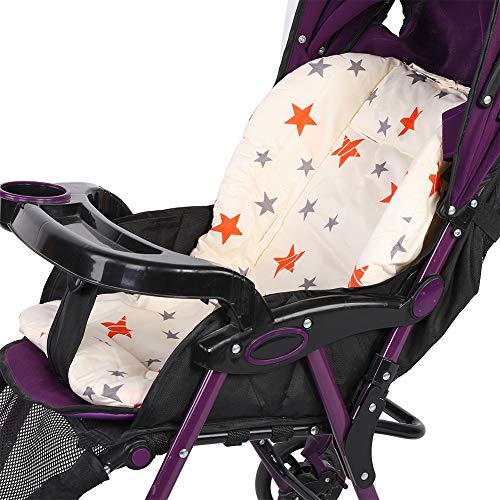 Cojín para bebé, Cojín para Asiento de Cochecito, Cojín para Carrito de bebé, Cojín para bebé con 2 Tiras, Accesorio para Carrito