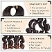 COOKOO 30 Inch 9 Packs Premium French Curls Braid Crochet Hair Ombre Natural Dark to Brown Premium Loose Wave Braiding Hair Spanish Curls Crochet Hair Extensions for Black Women T30#
