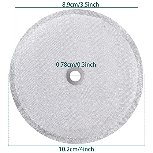 Vin Beauty 2 Pack French Press Replacement Cafetiere Filter Mesh Screens - Reusable 4 Inch Stainless Steel Coffee Filters for 8 Cup/34 OZ Tea Makers - Image 5