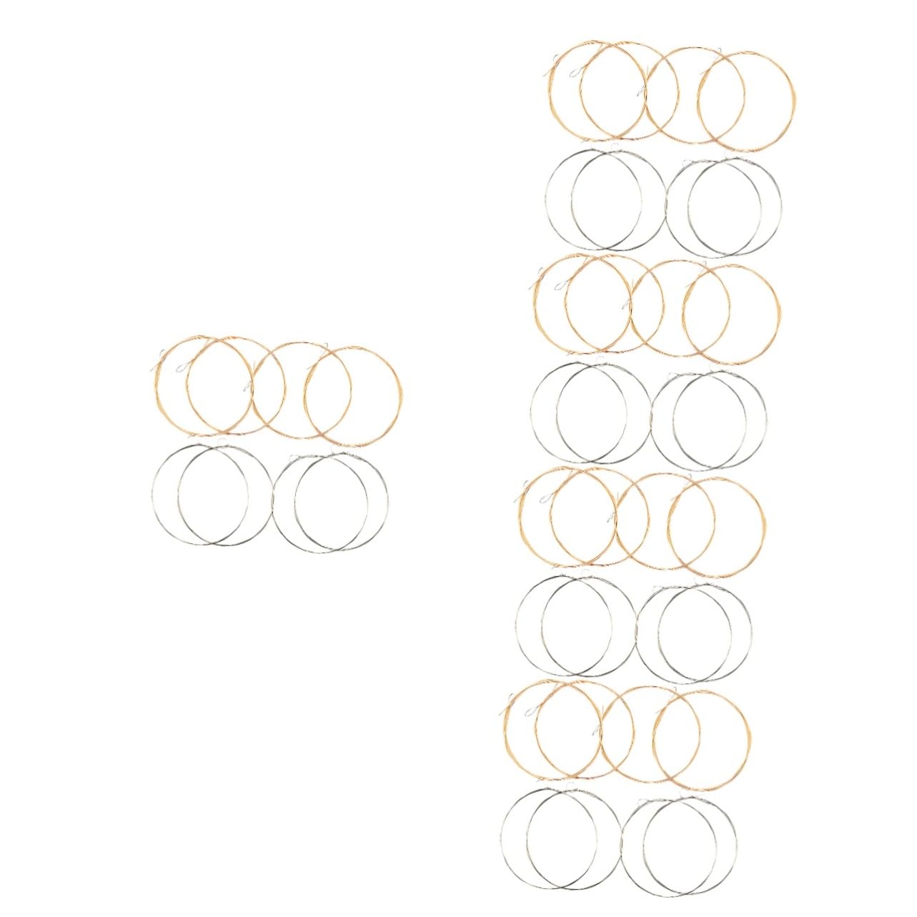 Abaodam 40pezzi Corde Acciaio Per Mandolino Sostituzione Di Corde Metalliche Per Mandolino Con Suono e Potente Per Tutti Generi Musicali