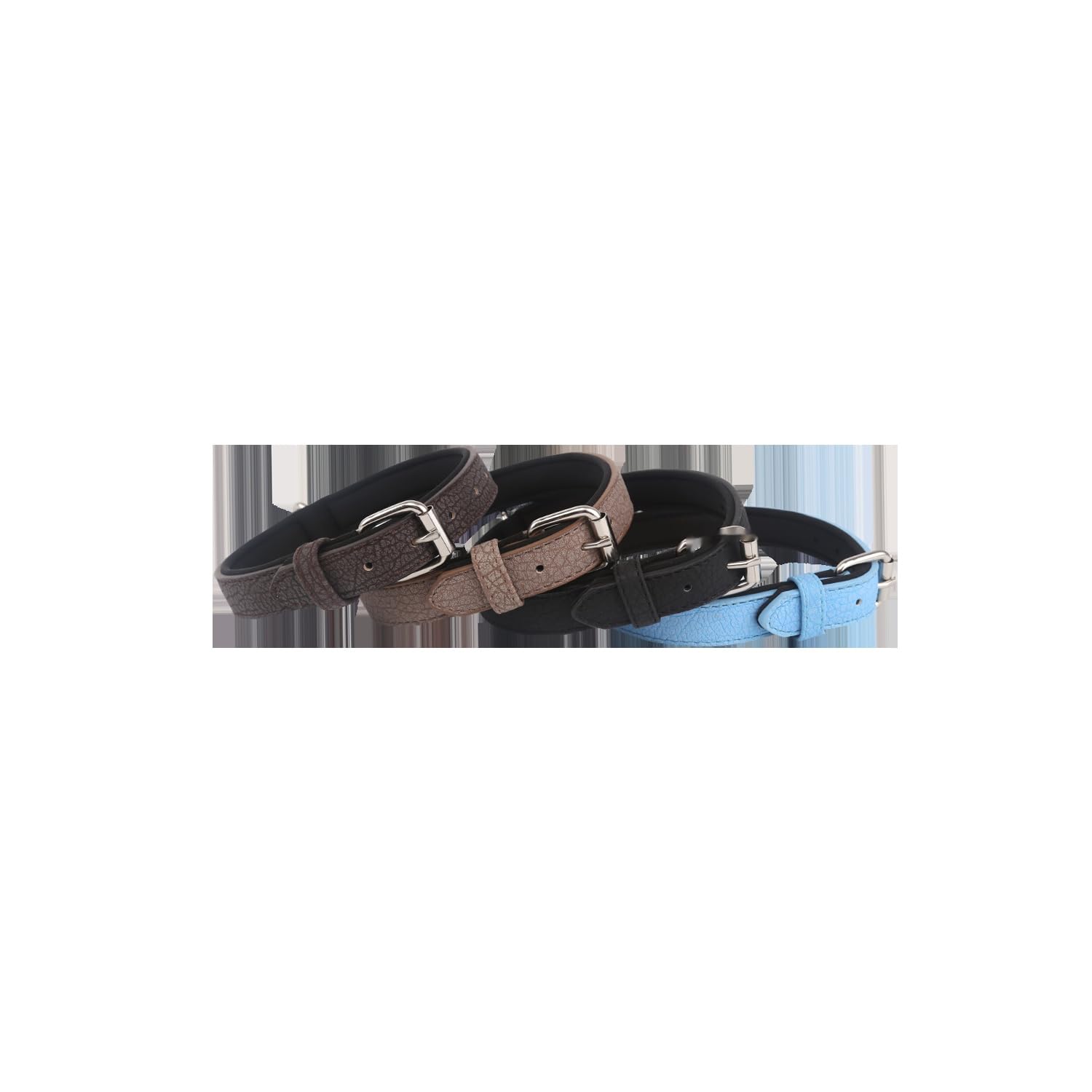 Patapalooza Waterproof PU Leather Collar, Durable and Adjustable, Ideal for Water Activities and Pet Training.
