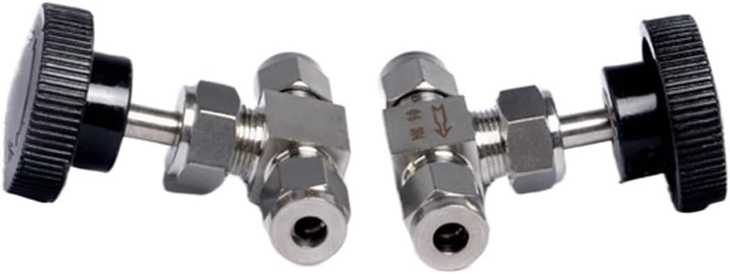 圧縮ニードルバルブクレーン1個 3/4/6/8/12/14/16mm 1/8インチ 1/8インチ 3/8インチ 1/2インチ ODチ