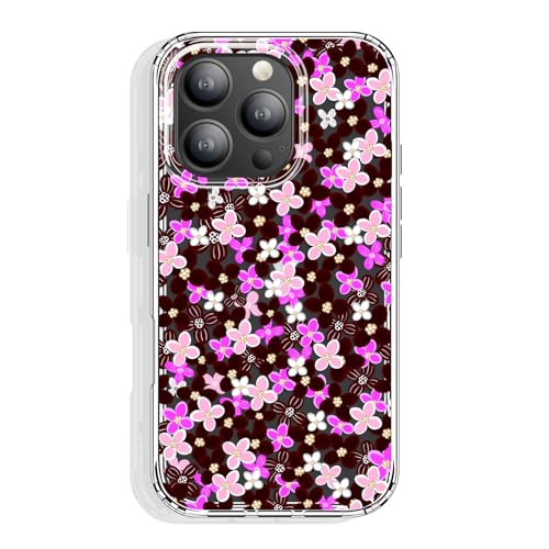 Coque antichoc iPhone 16 Pro fine en TPU protection contre les chutes motif rose