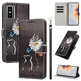 GoodcAcy Cover per Infinix GT 30 Pro 5G Case Premium PU Pelle Custodia [Kickstand] [Chiusura magnetica] [Slot per Schede], Portafoglio Flip Custodia,Gattino di margherita
