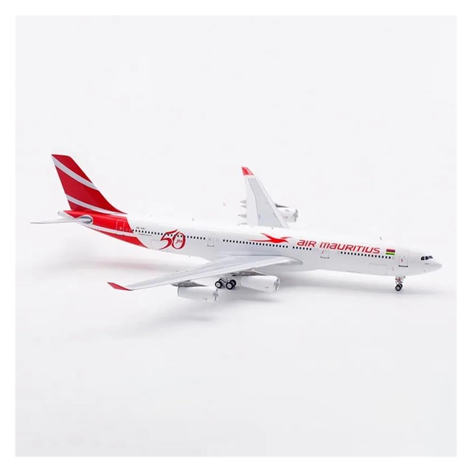 Must-Have for Collectors Pressofuso in Metallo per Aerei pressofusi in Scala 1:200 per Mauritius A340-300 3B-NBJ Simulazione di aeromobili Collezione di Souvenir in Lega Decorazione per Raccolta ed
