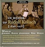  Rudolf Kolisch zu Ehren