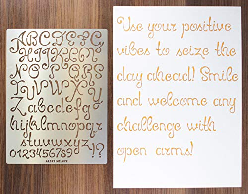 Aleks Melnyk #44 Normografo Metallo, Alfabeto