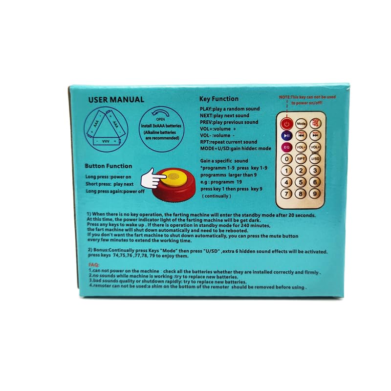 Máquina De Pedos A Control Remoto - Broma Divertida Con Sonidos, Infrarrojo, Ideal Para Fiestas Y Regalos