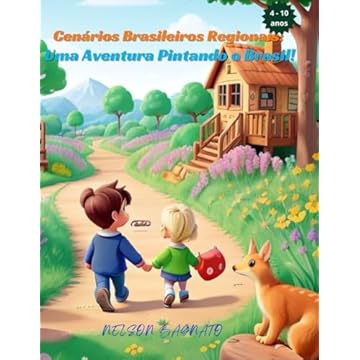 Capa do livro Cenários Brasileiros Regionais: : Uma Aventura Pintando o Brasil!