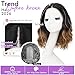 Eawwii Ombre Brown Short Wavy Wig for Women Lace Hairline Bob Style Synthetic Heat Resistant - Natural Appearance for Everyday Hairstyle 14 Inch