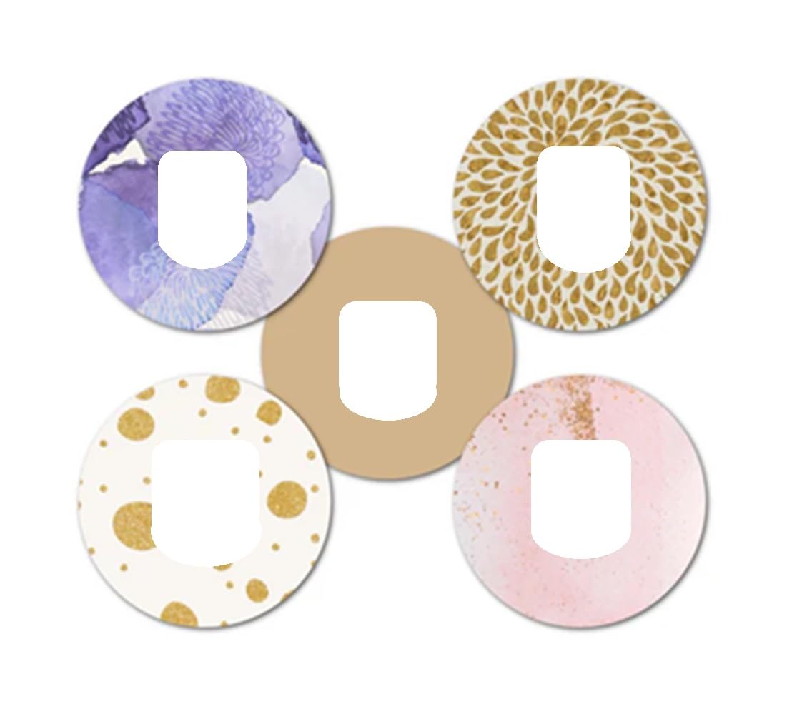 GrifGrips - Adhesive Patch for Dexcom - Made in The USA, Waterproof, Split Backing, CGM Tape (Relaxed Variety Pack) (Omnipod)