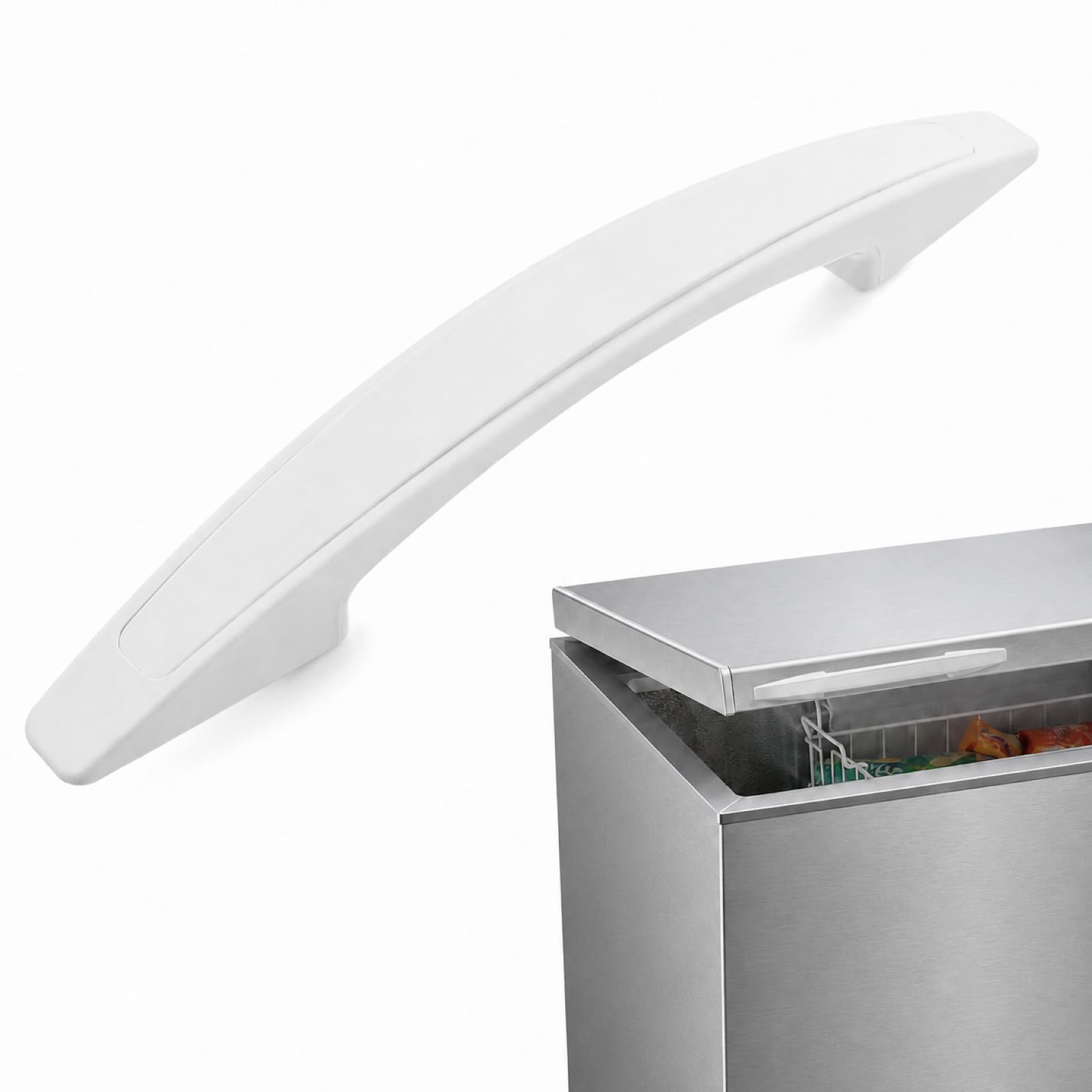 jojofuny Universal Freezer Door Handle with Screws Replacement Handle for Fridge Display Case Compact Durable and Easy to Assemble