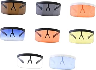 Óculos De Sol Tendência Óculos De Sol De Proteção Óculos De Sol De Plástico Protetor Óculos De Sol Oversized Óculos De Ciclismo Óculos De Sol Masculinos Chapéu Polarizado Amarelo