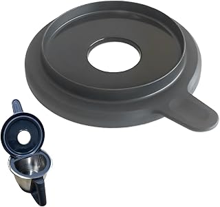 Tapa para Rührtopf Compatible con Ther-momix TM6 / TM5, Weithalsiger Deckel Transparente con Junta de Silicona y Cepillo para Limpieza Impecable