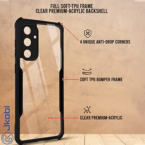 Image of Jkobi Back Cover Case for Samsung Galaxy A34 5G (Shockproof with Polycarbonate Clear Panel | Professional Black)