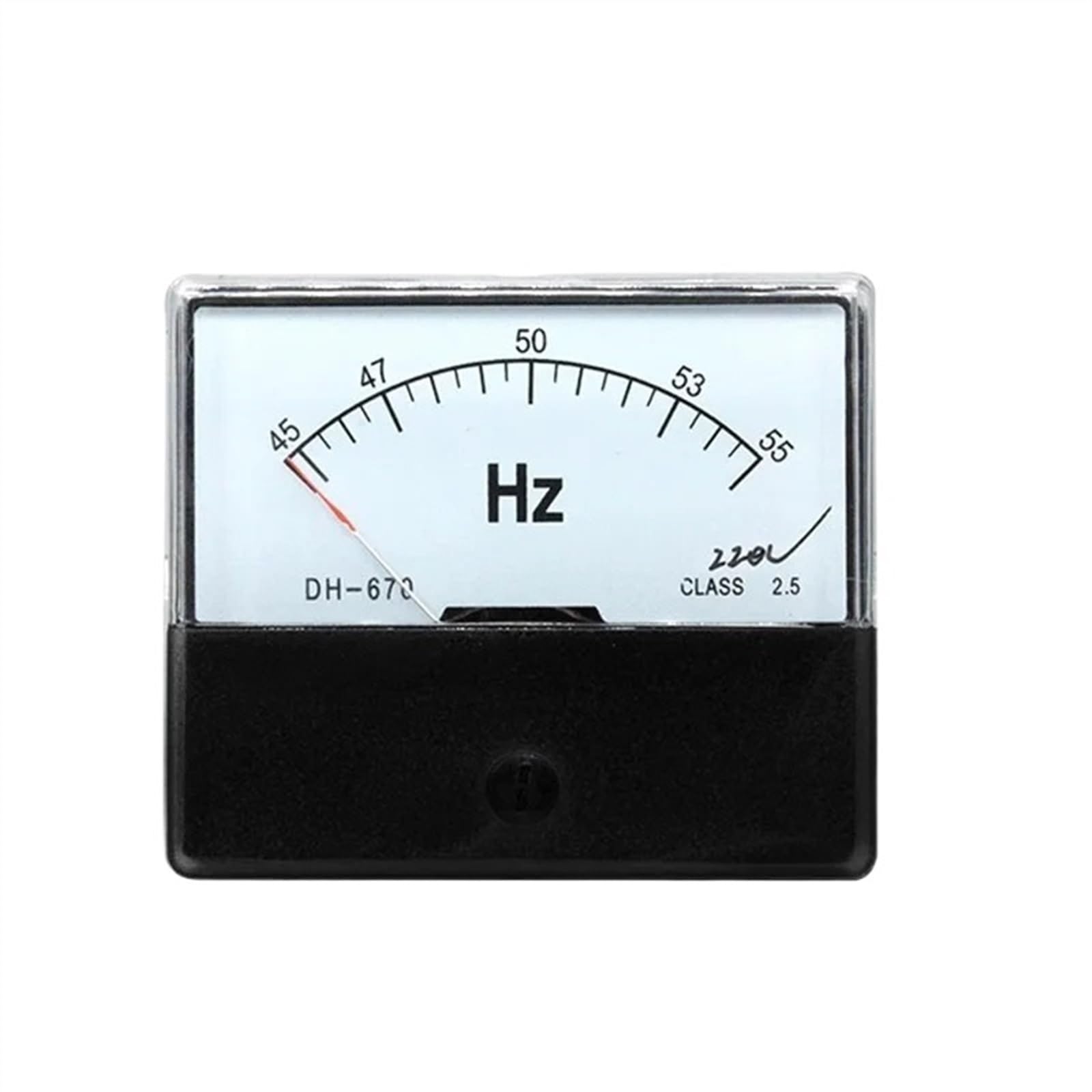DH-670 Pointer type frequency meter DH-670 45-55HZ 380V 220V 100V Hertz meter(380V,45-55Hz)-picture-24