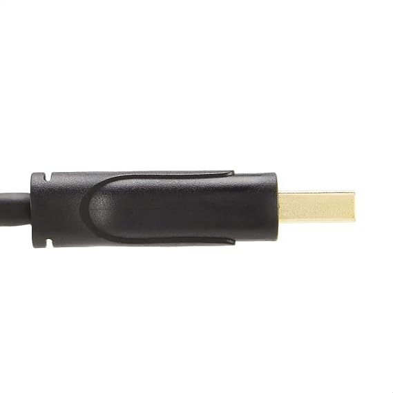 Amazon Basics DisplayPort 1.4 Cable, 32.4Gbps High-Speed, 8K@60Hz, 4K@120Hz, Dynamic HDR and 3D, Gold-Plated Plugs, 1.8 m, Black