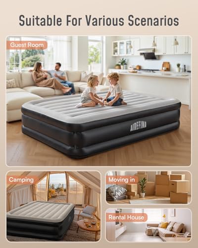 Airefina Air Mattress Full with Built in Pump AF-A05-GY の商品画像 5