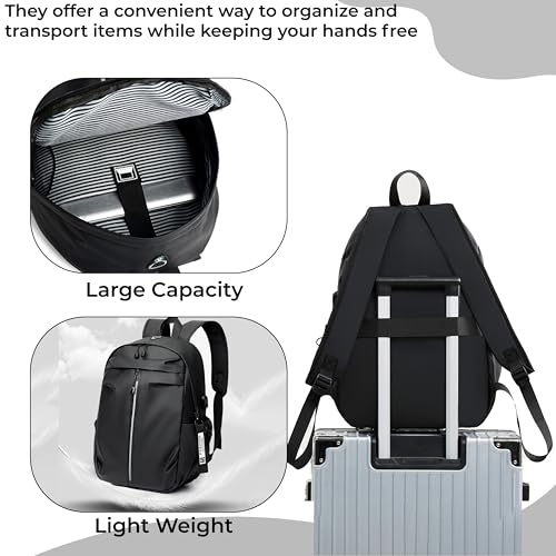 Image of Kraptick Laptop Backpack | Waterproof & Durable Laptop Bag for Office, Travel & College | Spacious & Lightweight Backpack | Fits 15.6 Inch Laptop | Multipurpose Laptop Bag for Men & Women