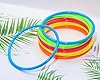 PPhtony 80s Plastic Bangle Bracelets 10Pcs Retro Candy Color 90s Style Rock Pop Star Disco Acrylic Wrist Rings for Women Men Party Favor (10) #2