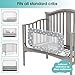 NUTIKAS Crib Rail Guard for Toddlers - 35.4