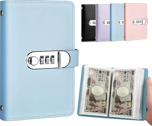 お札 貯金箱 貯金手帳 お金仕分け 100万円貯まる 本型 貯蓄チャレンジブック 計画 記録 コンパクト 隠し金庫 災害グッズ 100枚収納可能 貯蓄目標達成に成功 (ブルー)