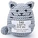 atimier Funny Crochet Gifts for Dad - Cute Cat Decor, Ideal for Birthday, Father's Day, Christmas, Valentine's Day & Easter, Paw - Some Pun to Show Love(Dad Gift)