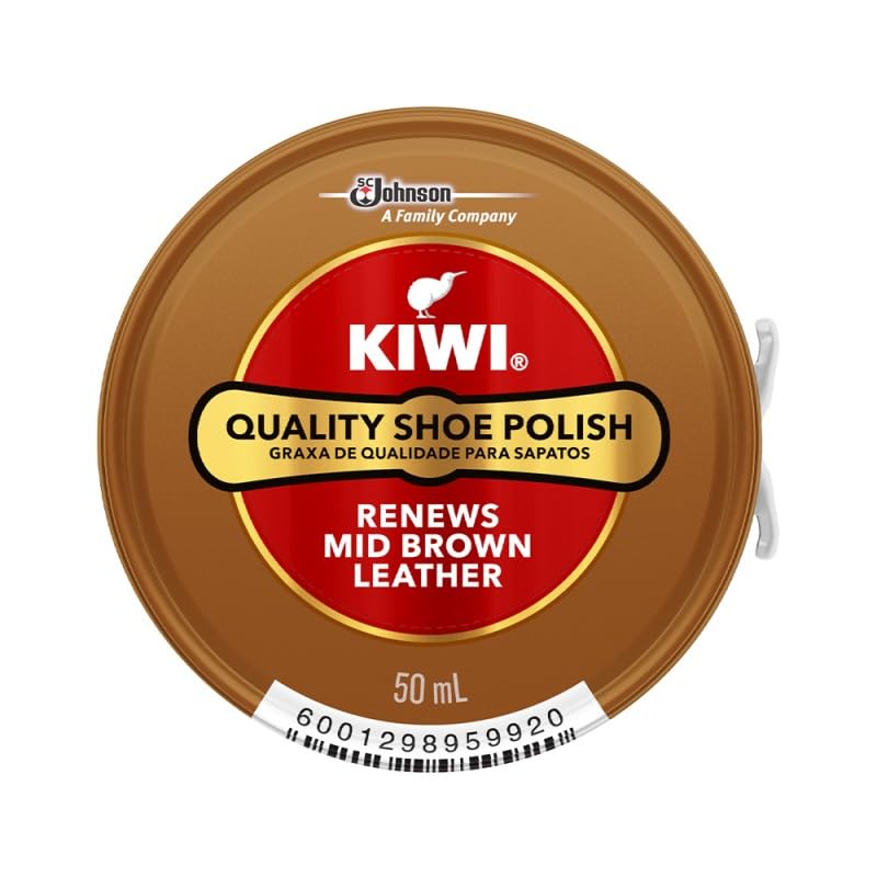 KIWI Shoe Polish Mid Brown 50ml