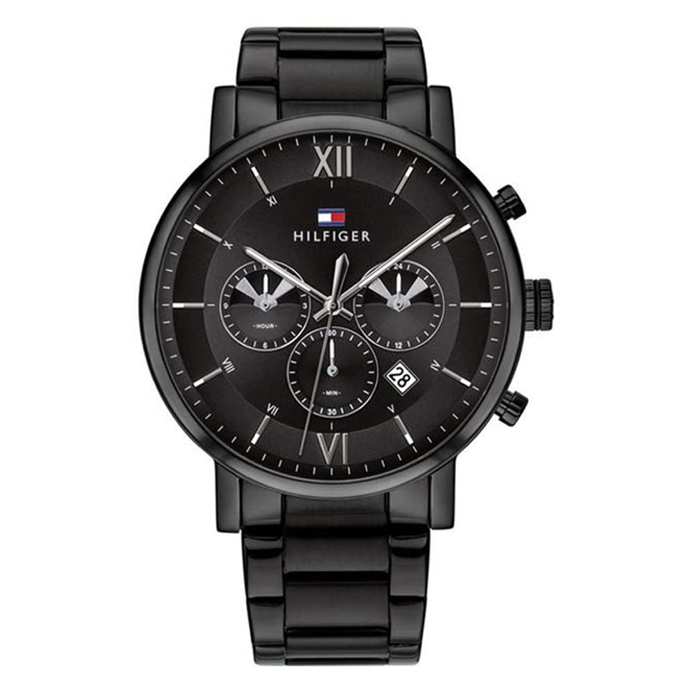 Tommy Hilfiger Mens 44 Evan Black Dial Zinc Alloy Watch - NCTH1710410 (B0BQMFVQQJ) Amazon Price History, Amazon Price Tracker