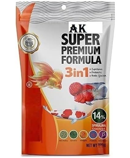 AKSHAT ENTERPRISES Super Premium (2 in 1 Formula) Pink Food Pouch for All Aquarium Fishes (Mini Pellets - 0.8 mm) | Highly Nutritious Fish Food with Fish Meal & Fish Oil Suitable for Fish- 300 g (B0CB3LZQXM) Amazon Price History, Amazon Price Tracker