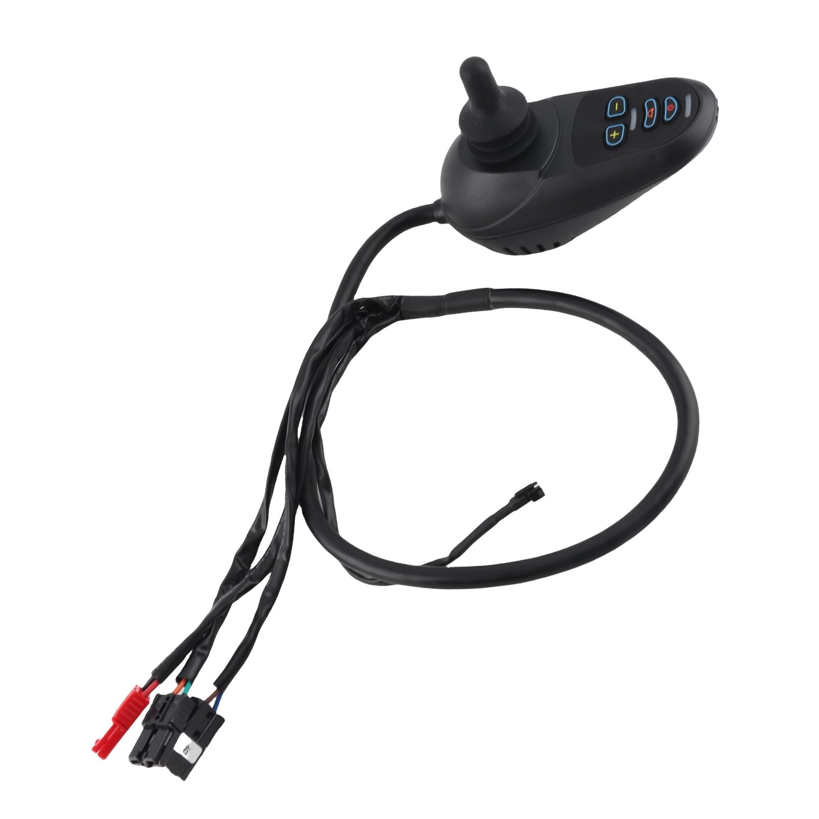 Chrees Controlador de Potencia para Silla de Ruedas Eléctrica 45A, Controlador de Joystick con Cepillo Conector para Silla de Ruedas DC24V