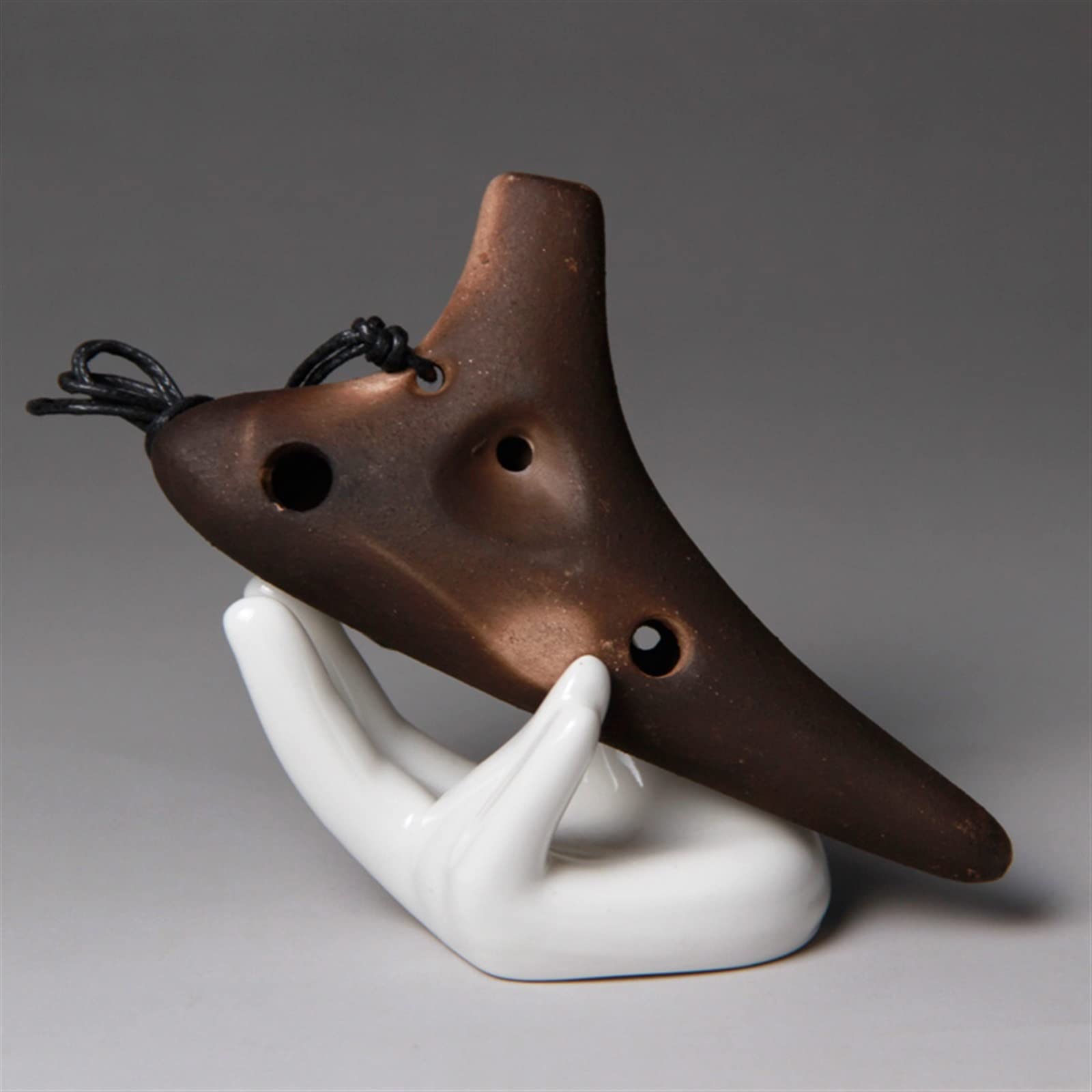 TSTS Type De Jeu Fumé 12 Trous Clé en Do Aigu (SC) Ocarina Instrument À Vent en Poterie À Douze Trous Ocarina Enfant