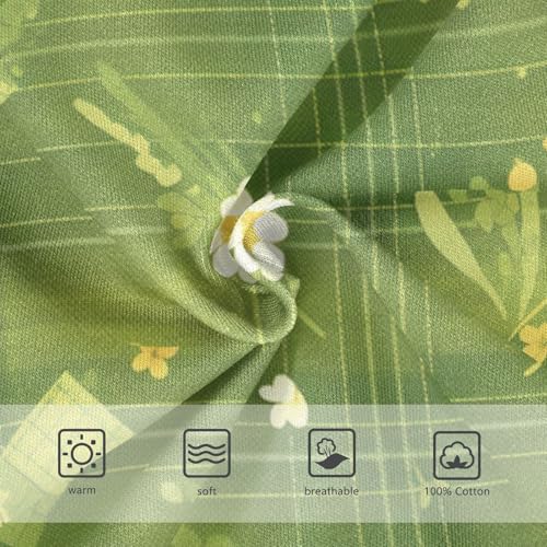 KLL Buffalo Plaid Green Little Boys Soft Nighttime Underwear Cute Children Panties3