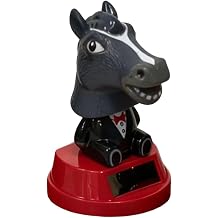 Solar Powered Horse for Car Dashboard, Sun Energy Dancing Figurine, Head Automotive Ornament, Cute Solar Decor for Office Home Desk