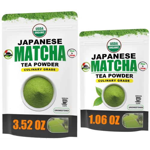 Ultimate Japanese Organic Culinary Matcha Green Tea Powder Bundle #TOP7