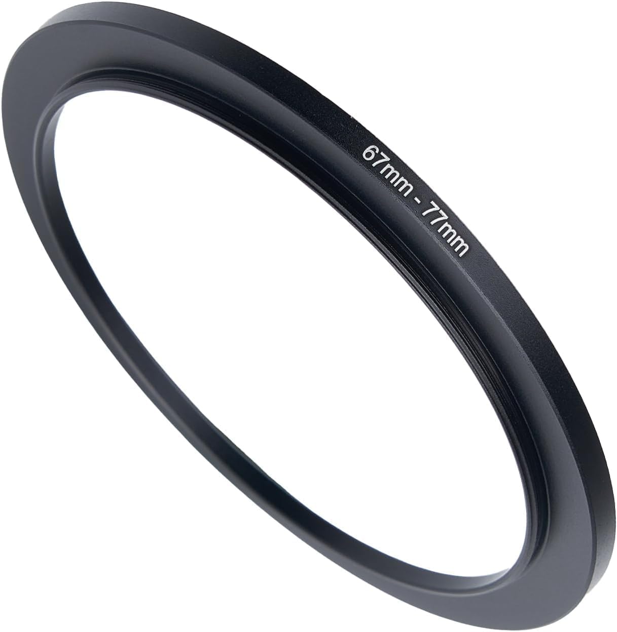 Hanumex 67mm to 77mm Step-Up Adapter Ring – Durable Black Metal Filter Adapter for UV, CPL, ND Lens Filters – Compatible with All Camera Brands – Precision Fit Stepping Ring (67mm-77mm)