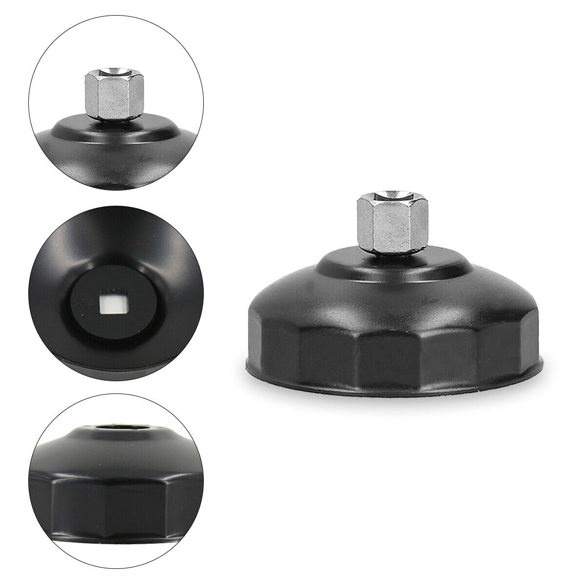 16 pezzi chiave a bussola per filtro olio a tazza, set di rimozione, set di chiavi per filtro olio per auto, set di chiavi a bussola per filtro olio da 3/8", set di chiavi a bussola per filtro olio