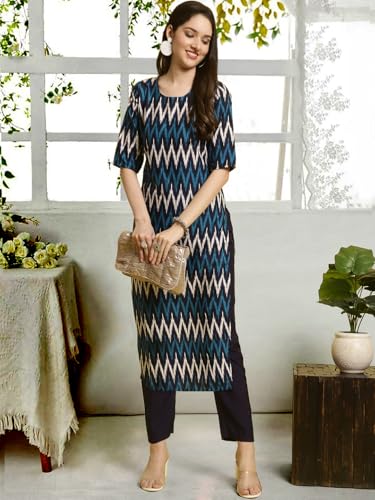 Image of Tee Projekt Straight Kurta & Pant for Women Ethnic Kurta Set for Women (Pack of 2)