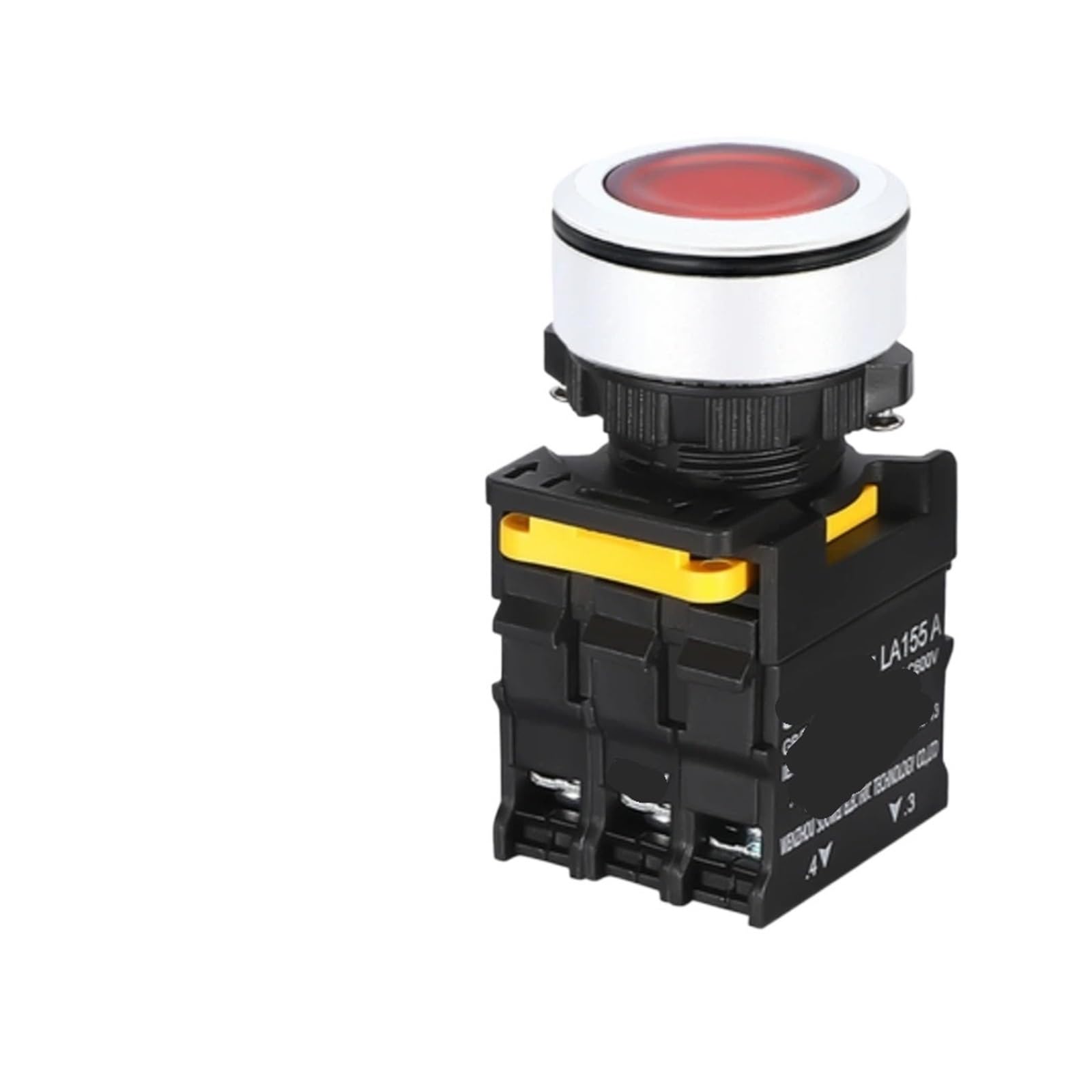 Przełącznik przyciskowy LED 30 mm wodoodporny samozamykający się wyłącznik zasilania 380 V, 12 V, 24 V 10 A 1NO1NC(1NO1NC_MOMENTARY_12V)