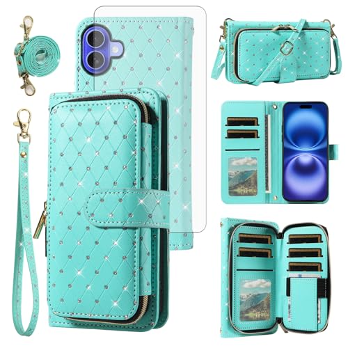 Coque iPhone 16 Vert Asuwish ZSZXLLB US : protection antichoc et anti-rayures