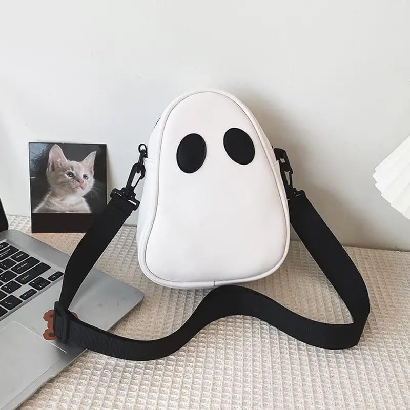 1Pcs Halloween Pumpkin Cute Ghost Purse PU Leather Crossbody Bag Shoulder Bag For Women's Spooky Trick Treat4
