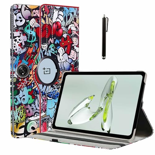 Image of ProElite Case Cover for OnePlus Pad Go 11.35 inch Case, 360 Rotatable Smart Flip Case for OnePlus Pad Go 11.35 inch Tablet with Stylus Pen, Hippy