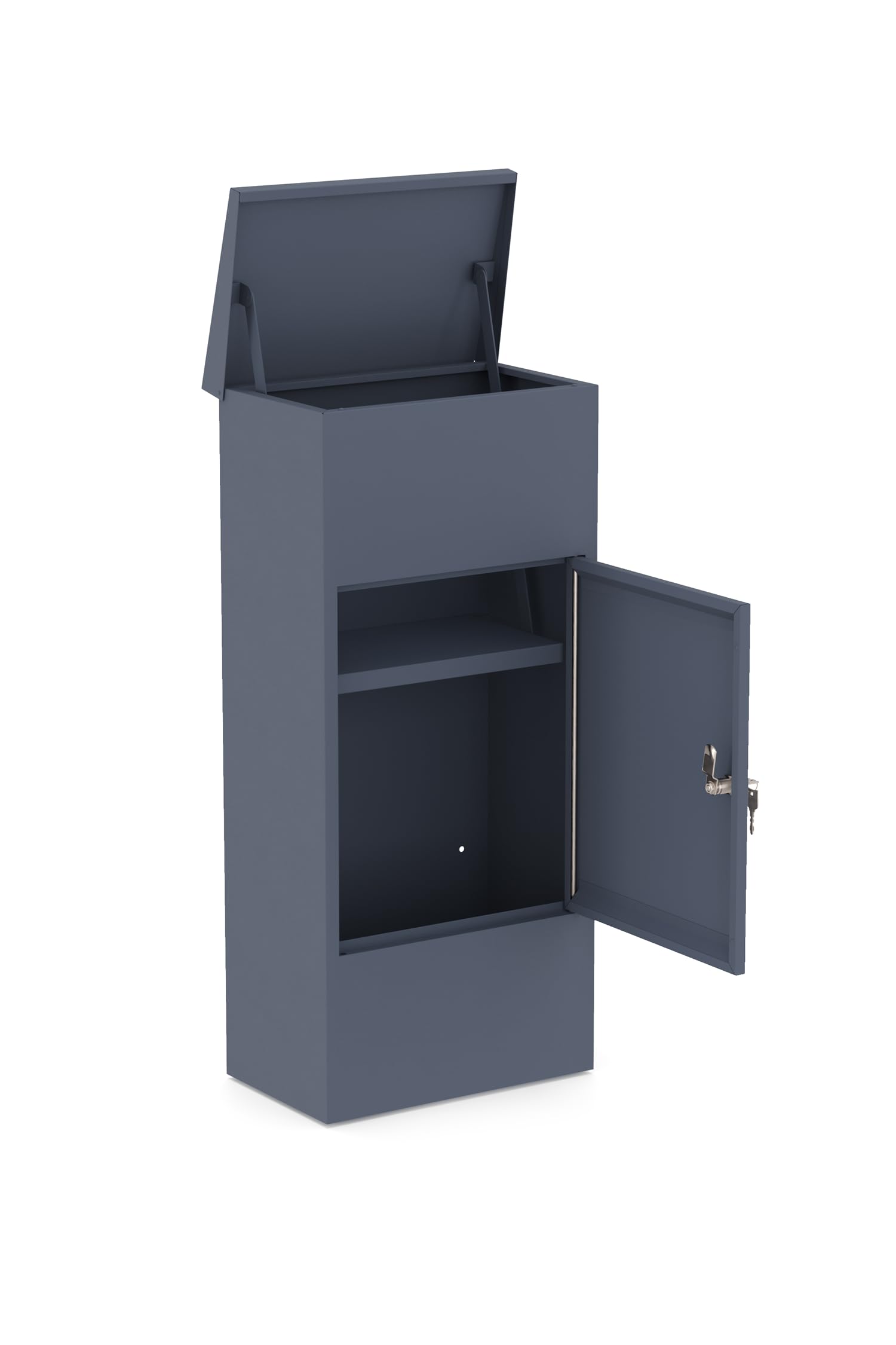 Condit 2 Paketbox Paketbriefkasten XXL Briefkasten Paketkasten Postbox Weiß Anthrazit