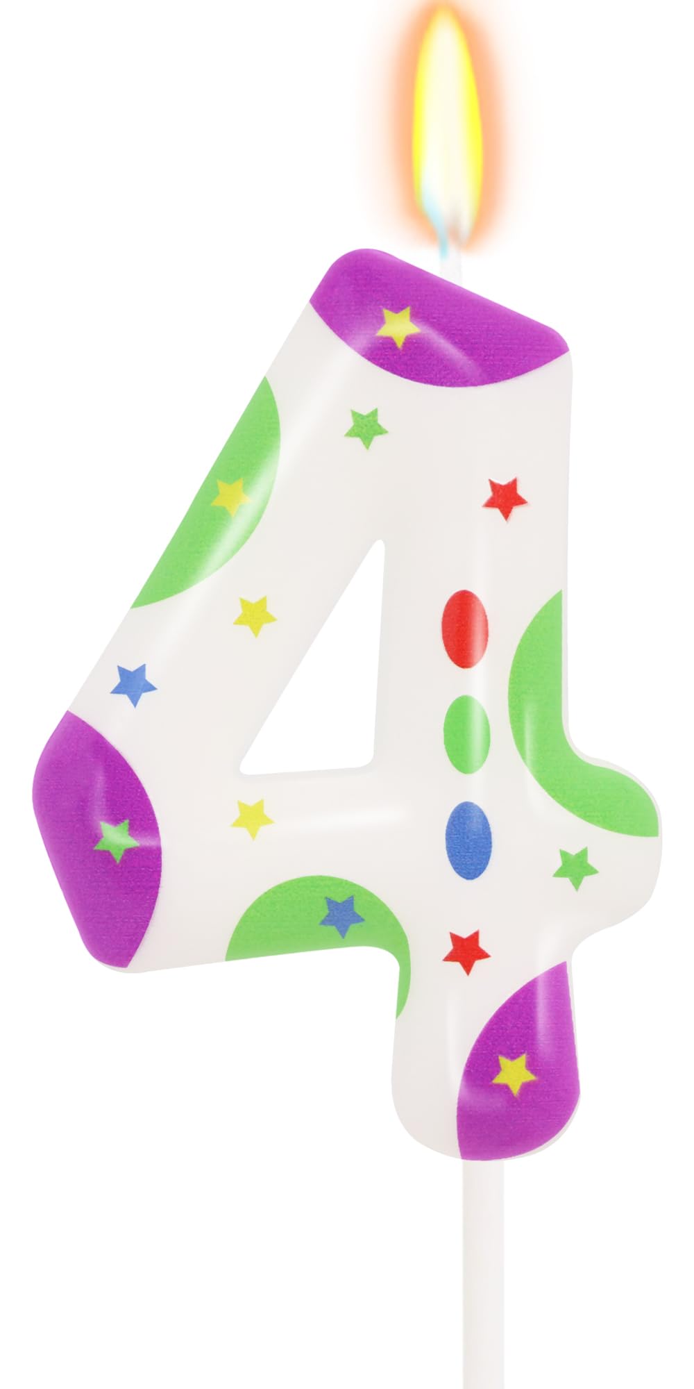 Toy Themed Cartoon Story Number 4 Candle Cake Topper Two Infinity and Beyond Birthday Decorations Astronaut Robot Toy Cartoon Birthday Party Supplies