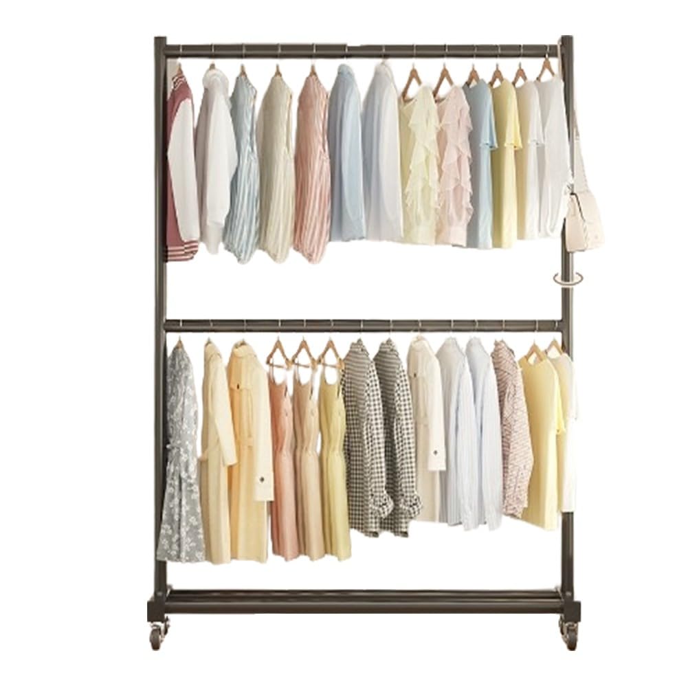 Portant à vêtements avec roulettes pour libérer l'espace encombré de votre chambre