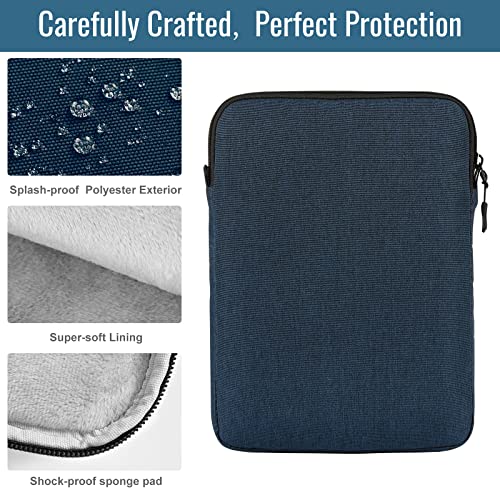 Timovo 9-11" Tablet Sleeve With Earphone Holes For Ipad 10Th Generation 2022, Ipad Air 5/4 10.9, Ipad 10.2 2021-2019, Ipad Pro 11 2022, Galaxy Tab S9/S8/A8/A7 2023, Shoulder Bag With Pockets,Indigo #TOP3